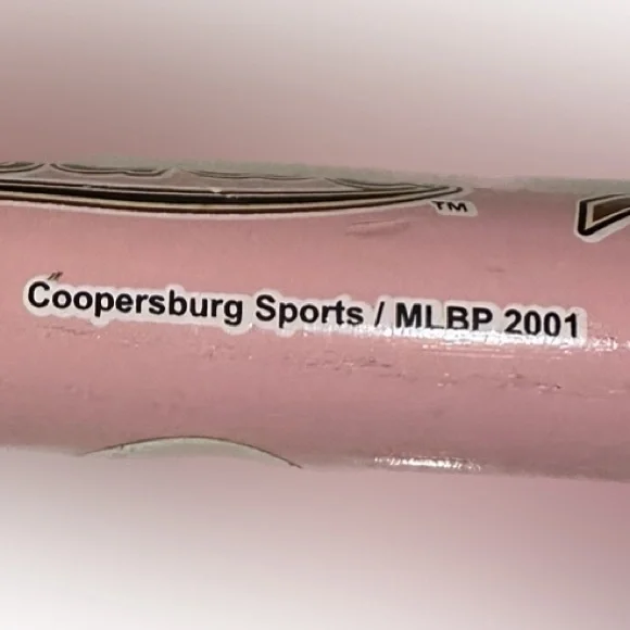 VTG RARE 2001 18” HOUSTON ASTROS COOPERSBURG SPORTS MLB PINK WOODEN BASEBALL BAT - Picture 2 of 6